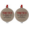 Farm Quotes Metal Ball Ornament - Front and Back