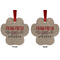 Farm Quotes Metal Paw Ornament - Front and Back