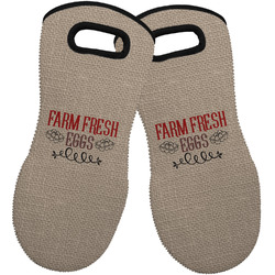 Farm Quotes Neoprene Oven Mitts - Set of 2