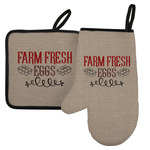 Farm Quotes Left Oven Mitt & Pot Holder Set