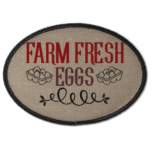 Custom Farm Quotes Iron On Oval Patch