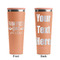 Farm Quotes Peach RTIC Everyday Tumbler - 28 oz. - Front and Back