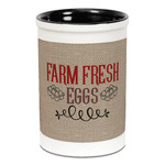 Farm Quotes Ceramic Pencil Holders - Black