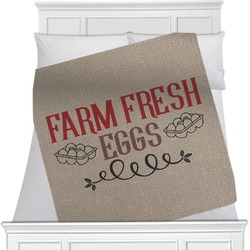 Farm Quotes Minky Blanket - Twin / Full - 80"x60" - Single Sided