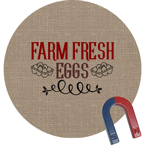 Custom Farm Quotes Round Fridge Magnet