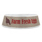 Farm Quotes Plastic Pet Bowls - Large - FRONT