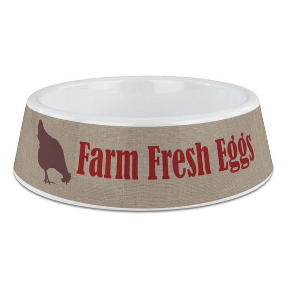 Custom Farm Quotes Plastic Dog Bowl - Large