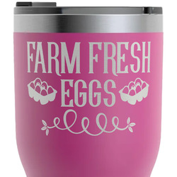 Farm Quotes RTIC Tumbler - Magenta - Laser Engraved - Single-Sided