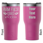 Farm Quotes RTIC Tumbler - Magenta - Laser Engraved - Double-Sided