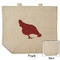 Farm Quotes Reusable Cotton Grocery Bag - Front & Back View