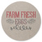 Farm Quotes Round Coaster Rubber Back - Single