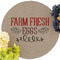 Farm Quotes Round Linen Placemats - Front (w flowers)