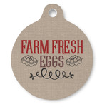 Farm Quotes Round Pet ID Tag