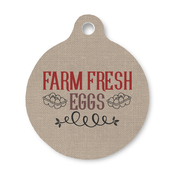 Custom Farm Quotes Round Pet ID Tag - Small