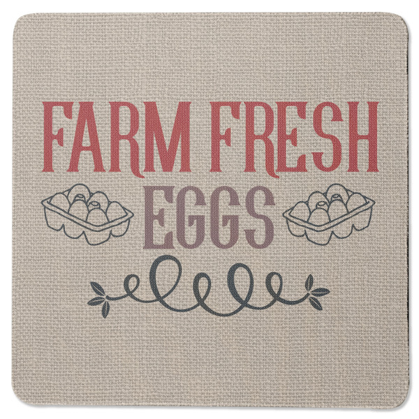 Custom Farm Quotes Square Rubber Backed Coaster