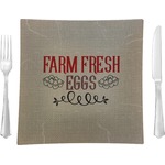 Farm Quotes Glass Square Lunch / Dinner Plate 9.5"