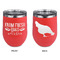 Farm Quotes Stainless Wine Tumblers - Coral - Double Sided - Approval