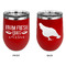 Farm Quotes Stainless Wine Tumblers - Red - Double Sided - Approval