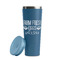 Farm Quotes Steel Blue RTIC Everyday Tumbler - 28 oz. - Lid Off