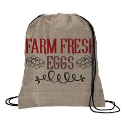 Farm Quotes Drawstring Backpack - Large