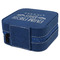 Farm Quotes Travel Jewelry Boxes - Leather - Navy Blue - View from Rear