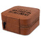 Farm Quotes Travel Jewelry Boxes - Leatherette - Rawhide - View from Rear