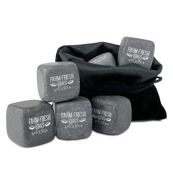 Custom Farm Quotes Whiskey Stone Set - Set of 9