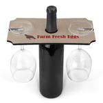 Farm Quotes Wine Bottle & Glass Holder (Personalized)