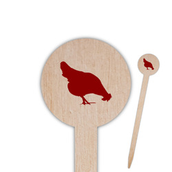 Farm Quotes 6" Round Wooden Food Picks - Single Sided
