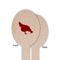 Farm Quotes Wooden Food Pick - Oval - Single Sided - Front & Back