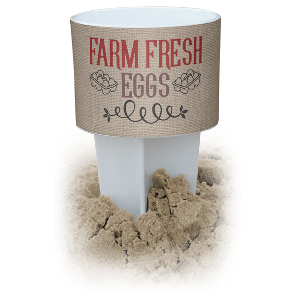 Custom Farm Quotes White Beach Spiker Drink Holder