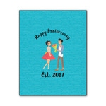 Happy Anniversary Wood Print - 11x14 (Personalized)