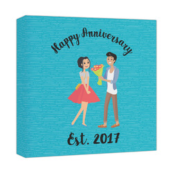 Happy Anniversary Canvas Print - 12x12 (Personalized)