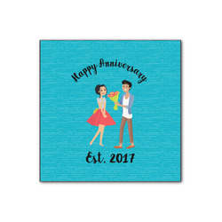 Happy Anniversary Wood Print - 12x12 (Personalized)