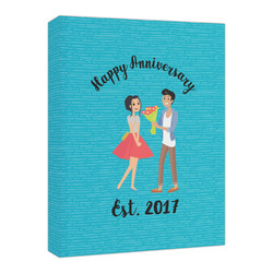 Happy Anniversary Canvas Print - 16x20 (Personalized)