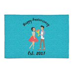 Happy Anniversary 2' x 3' Indoor Area Rug (Personalized)