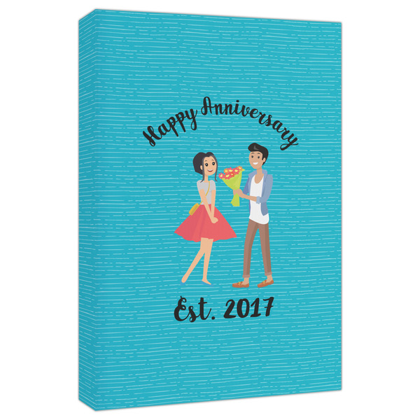 Custom Happy Anniversary Canvas Print - 20x30 (Personalized)