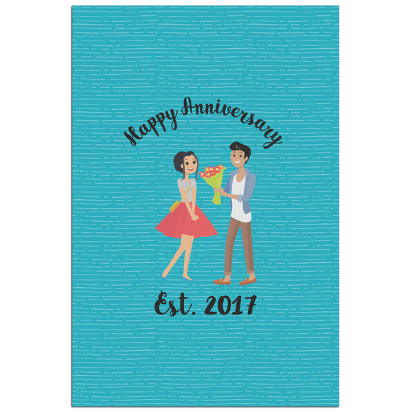 Custom Happy Anniversary Poster - Matte - 24x36 (Personalized)