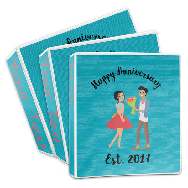 Custom Happy Anniversary 3-Ring Binder (Personalized)