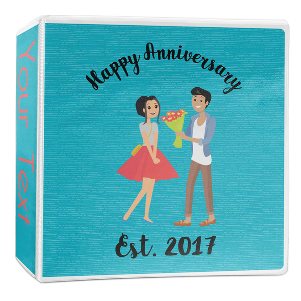 Custom Happy Anniversary 3-Ring Binder - 2 inch (Personalized)