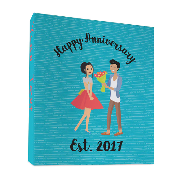 Custom Happy Anniversary 3 Ring Binder - Full Wrap - 1" (Personalized)