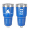 Happy Anniversary 30 oz Stainless Steel Ringneck Tumbler - Blue - Double Sided - Front & Back