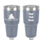 Happy Anniversary 30 oz Stainless Steel Ringneck Tumbler - Grey - Double Sided - Front & Back