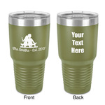 Happy Anniversary 30 oz Stainless Steel Tumbler - Olive - Double-Sided (Personalized)