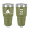 Happy Anniversary 30 oz Stainless Steel Ringneck Tumbler - Olive - Double Sided - Front & Back