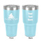 Happy Anniversary 30 oz Stainless Steel Ringneck Tumbler - Teal - Double Sided - Front & Back