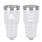 Happy Anniversary 30 oz Stainless Steel Ringneck Tumbler - White - Double Sided - Front & Back