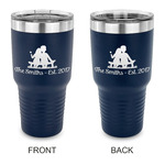 Happy Anniversary 30 oz Stainless Steel Tumbler - Navy - Double Sided (Personalized)