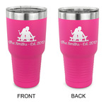 Happy Anniversary 30 oz Stainless Steel Tumbler - Pink - Double Sided (Personalized)