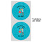 Happy Anniversary 5" Multipurpose Round Label - Sheet